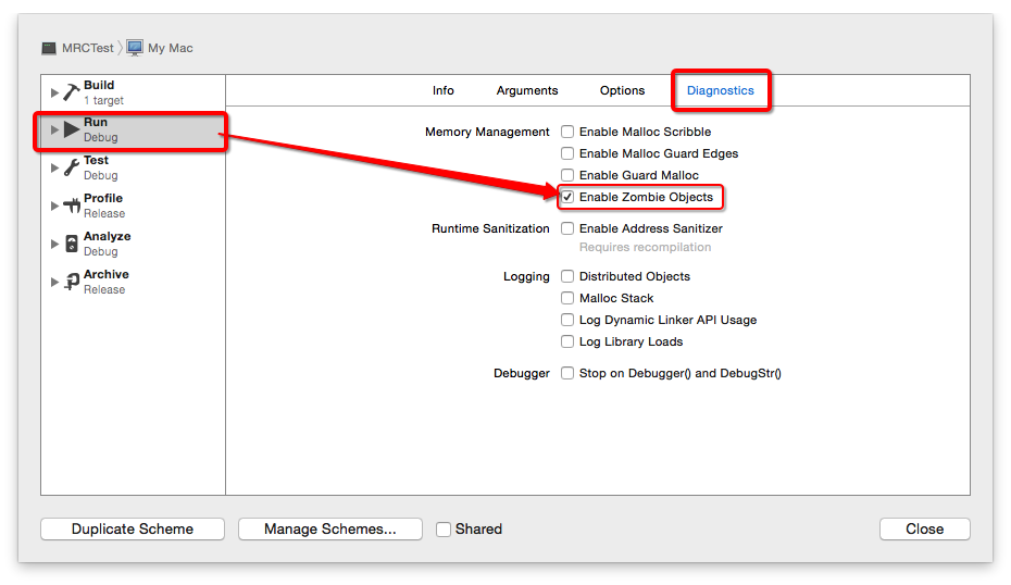 勾选僵尸对象检测